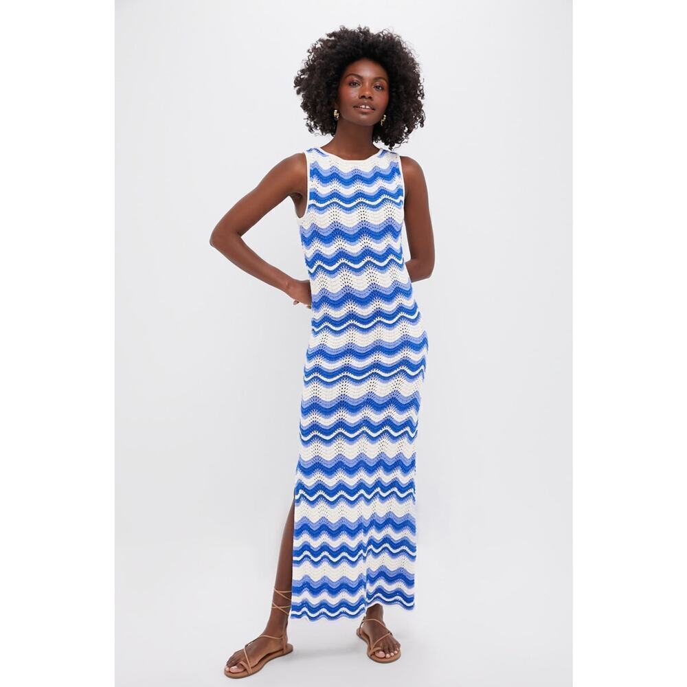 KIVARI Blue Wave Leighton Maxi Dress Szie 6 NWOT Retail $249 Tuckernuck